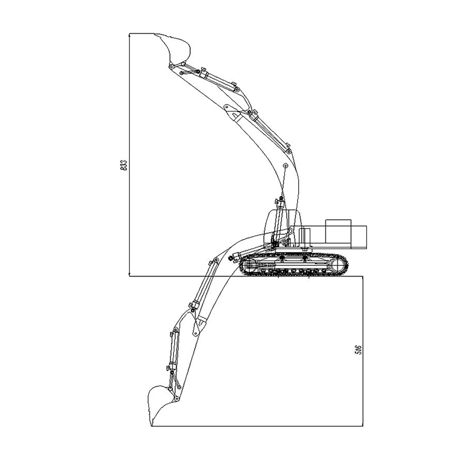 JDMODEL 1/14 V2 360L RC Hydraulic Excavator JDM 106 RTR