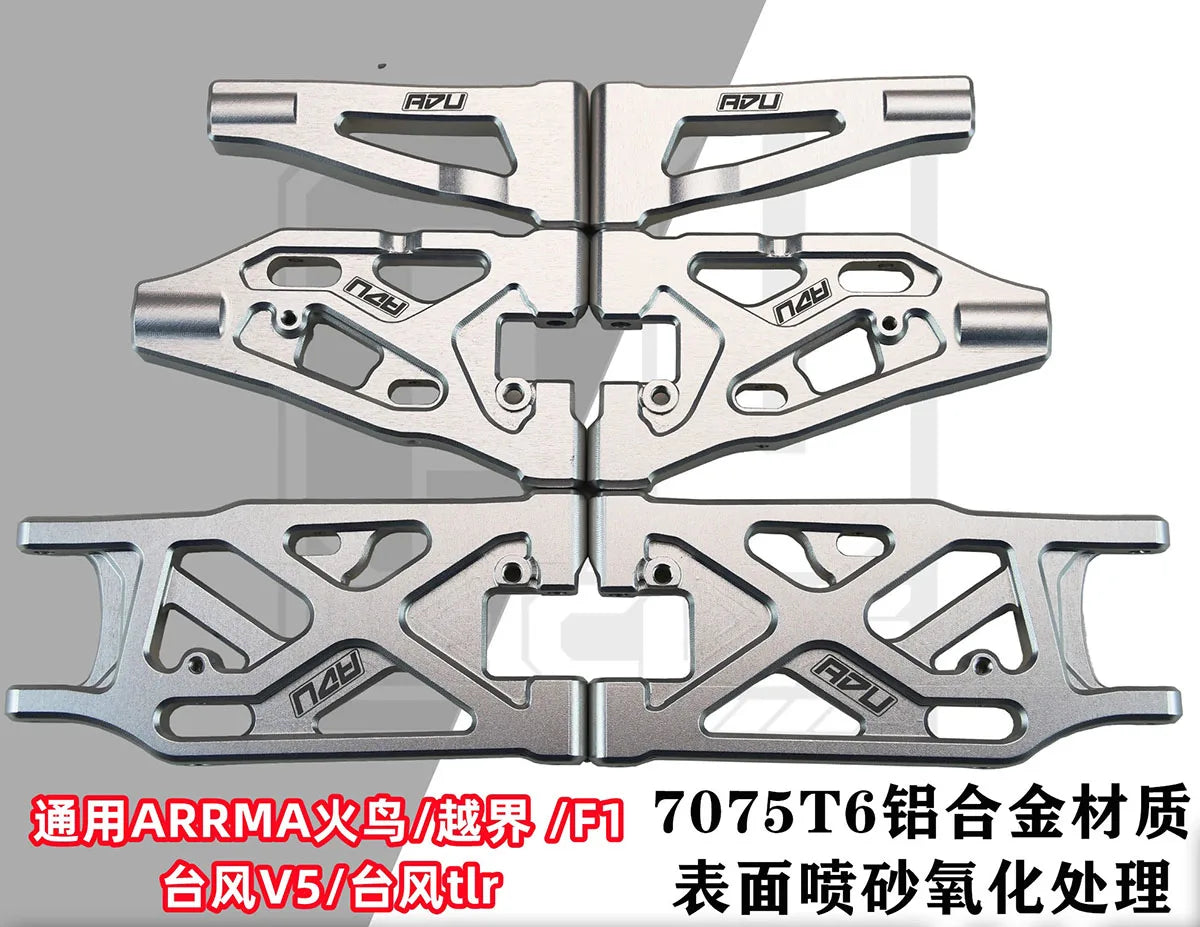 Aluminum 7075-t6 Front+Rear Suspension A Arm for Arrma 1/7 INFRACTION 1/8 TYPHON V5 TYPHON TLR