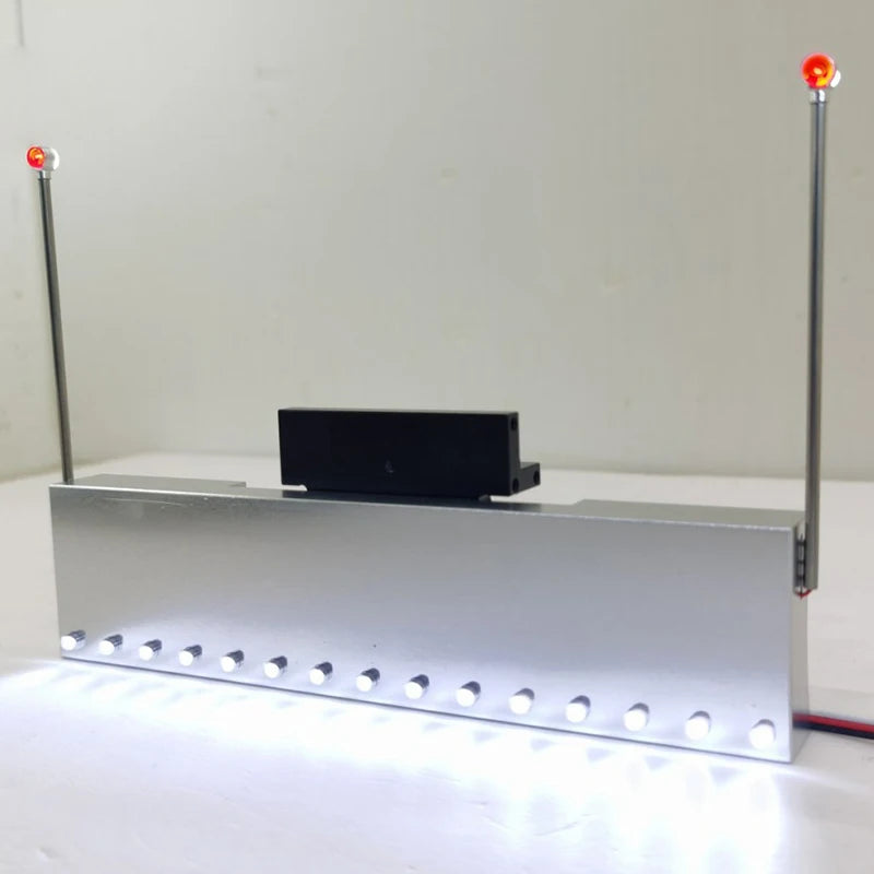 LED Metal Front Bumper Collision Avoidance for 1/14 Tamiya RC Truck Trailer king hauler 56344 56301