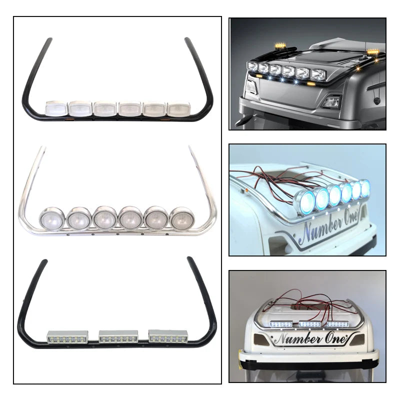 LED Roof Light Voltage 3V for 1/14 Tamiya RC Truck Scania 770s 56371 Volvo 56360 Toy
