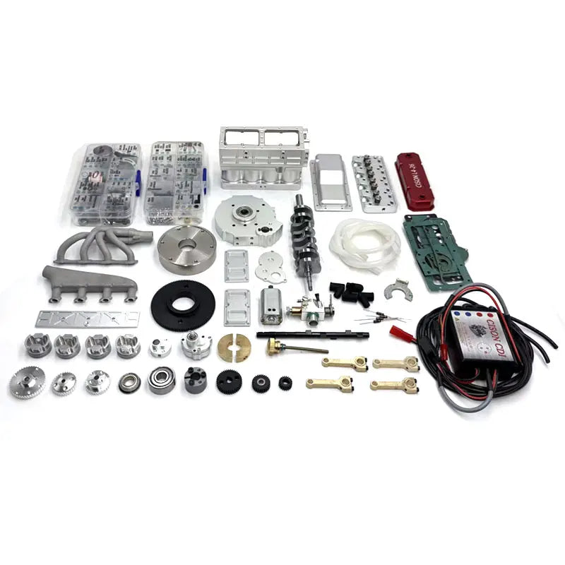 CISON L4-26 Inline Four Cylinder Engine Model Kit 26CC Metal Assembly Engine Toy