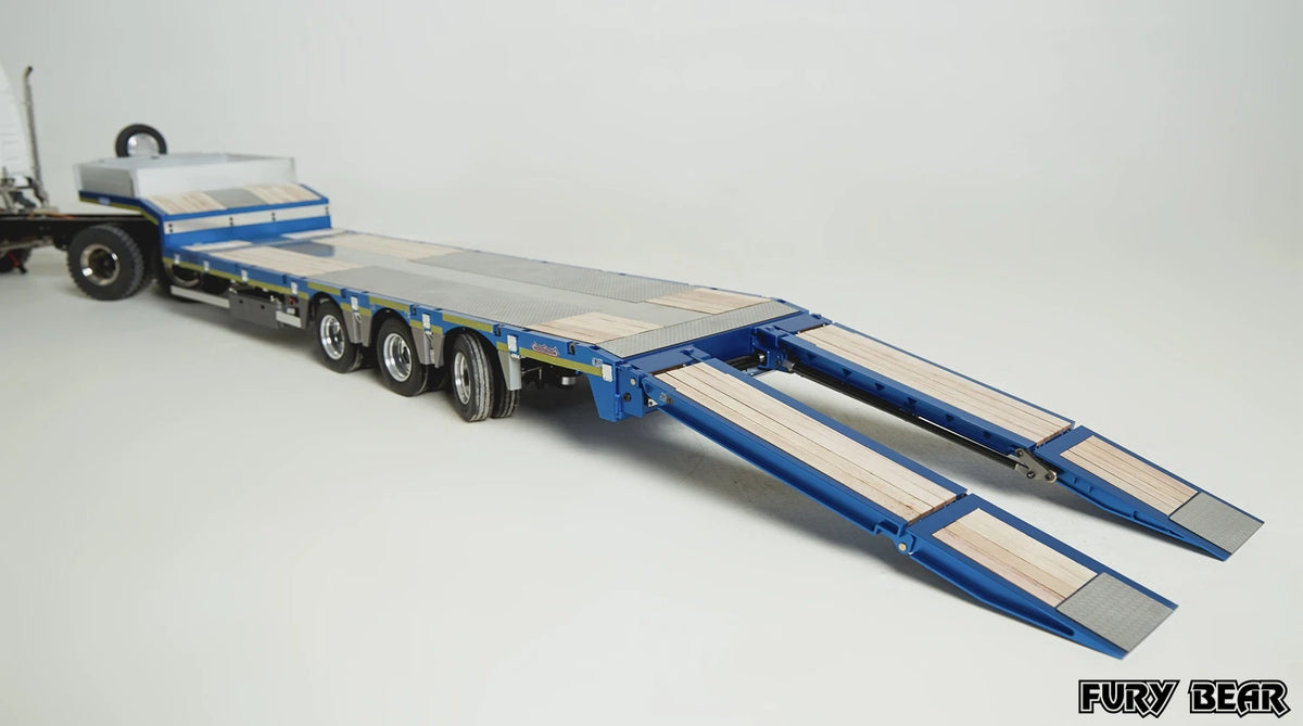 FURY BEAR Nooxion 1/14 OSDS 48-03 Series Engineering 3-axle Trailer Model