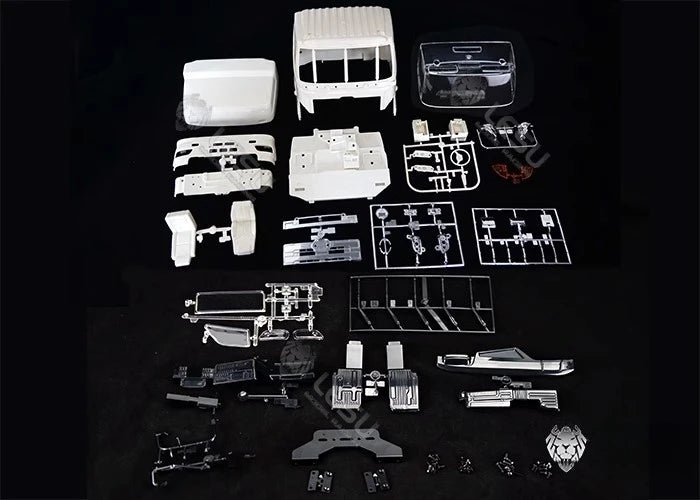 1/14 Lesu Hino 700 Cabin Shell with op part for  Tamiya Rc Dump Truck CK-700-C
