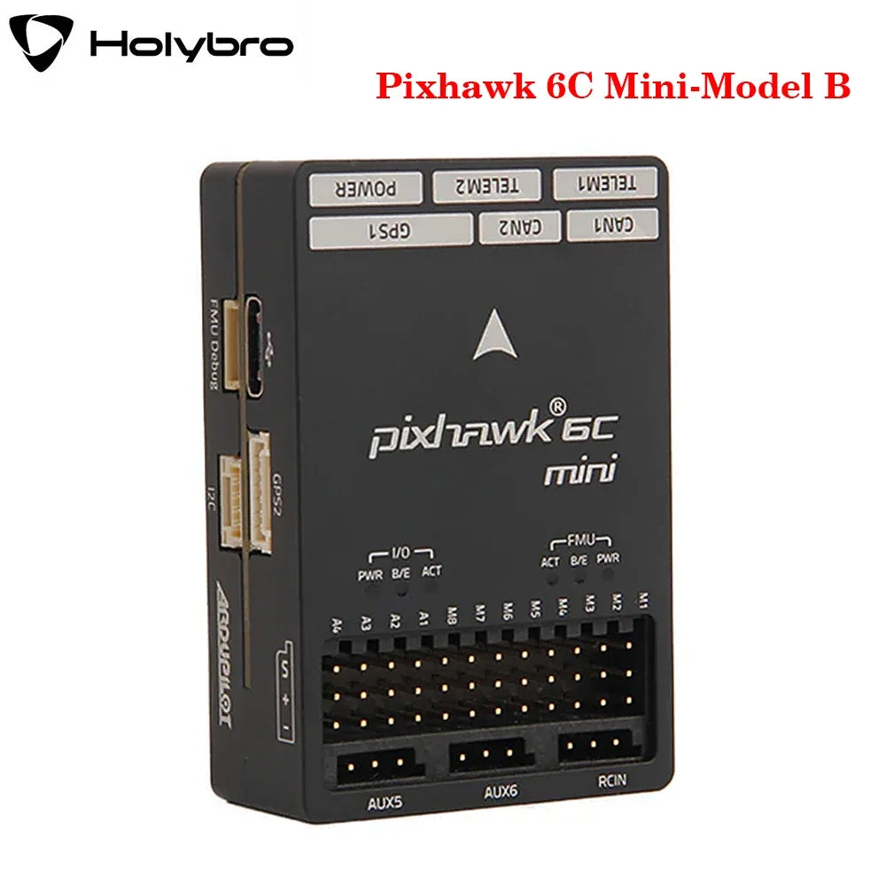 Holybro Pixhawk 6C Mini-Model B Flight Controller STM32H743 With PM02 V3 / PM06 Power Module  M9N / M10 GPS for RC FPV Drone