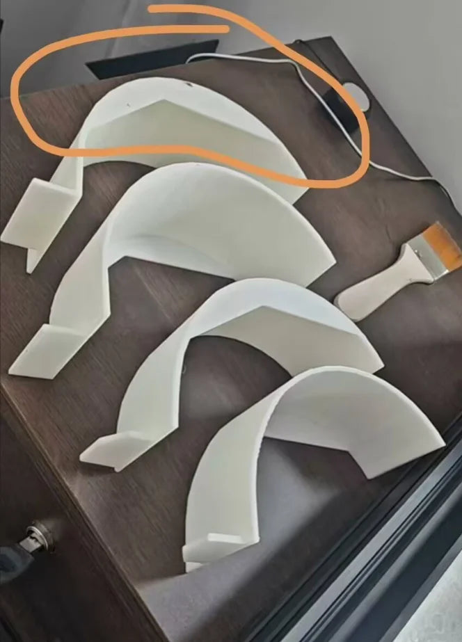 Front Bumper Rail Wing for  FSR GT 1/7 Model DT RC Car 3D PRINT OP PART