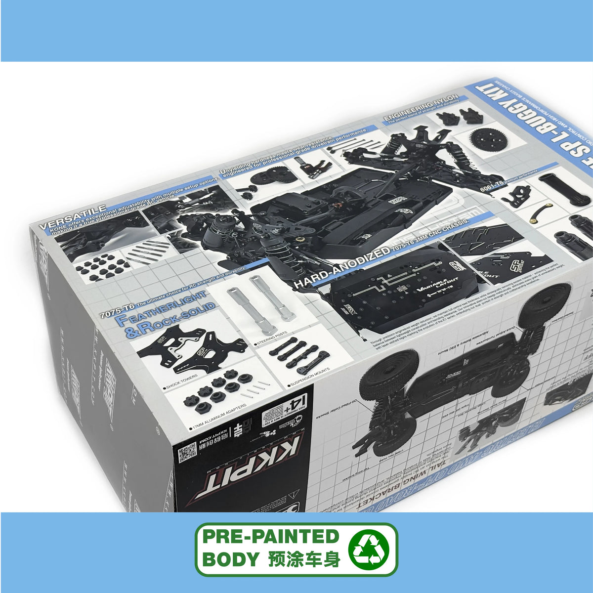 KKPIT 1/8 KONE SP LBE L-BUGGY Electric RC Buggy 330mm Wheelbase KIT