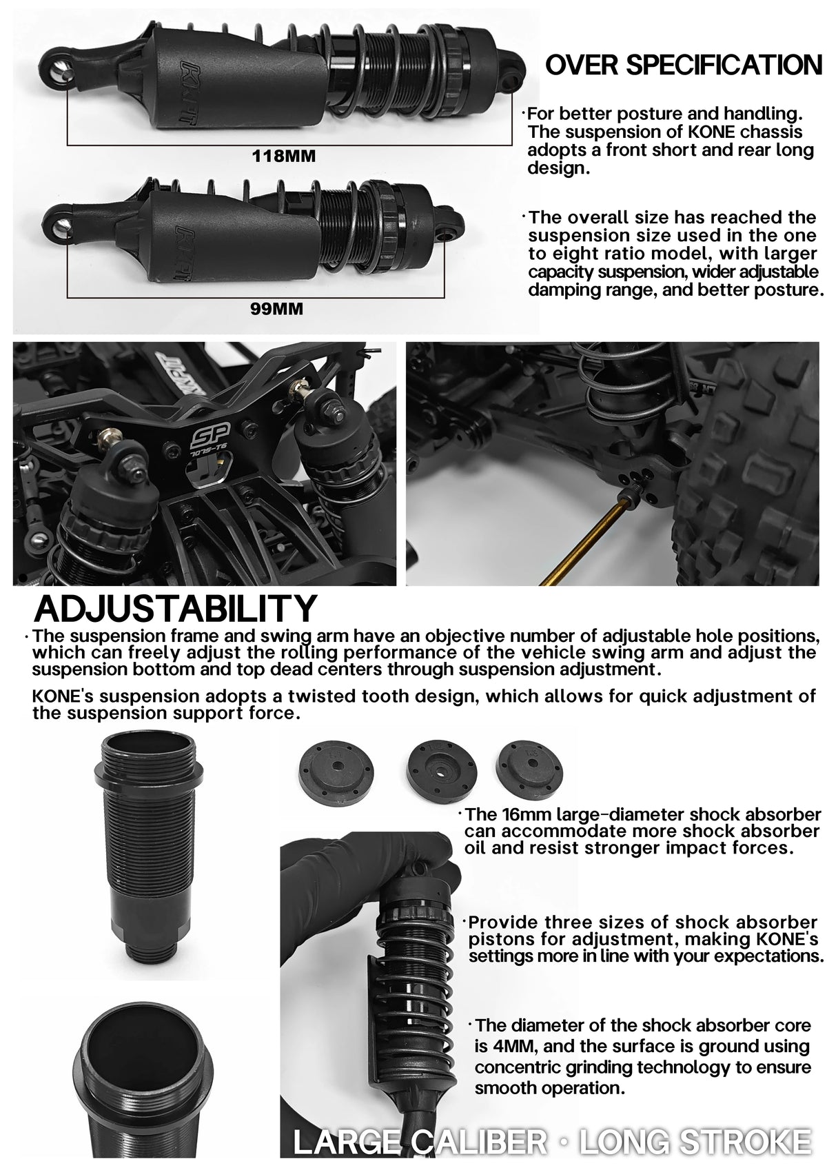KKPIT 1/8 KONE SP LBE L-BUGGY Electric RC Buggy 330mm Wheelbase KIT
