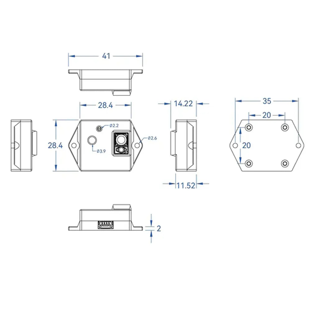 Holybro H-Flow with DroneCAN Protocol Integrated Optical Flow and Rangefinder Module