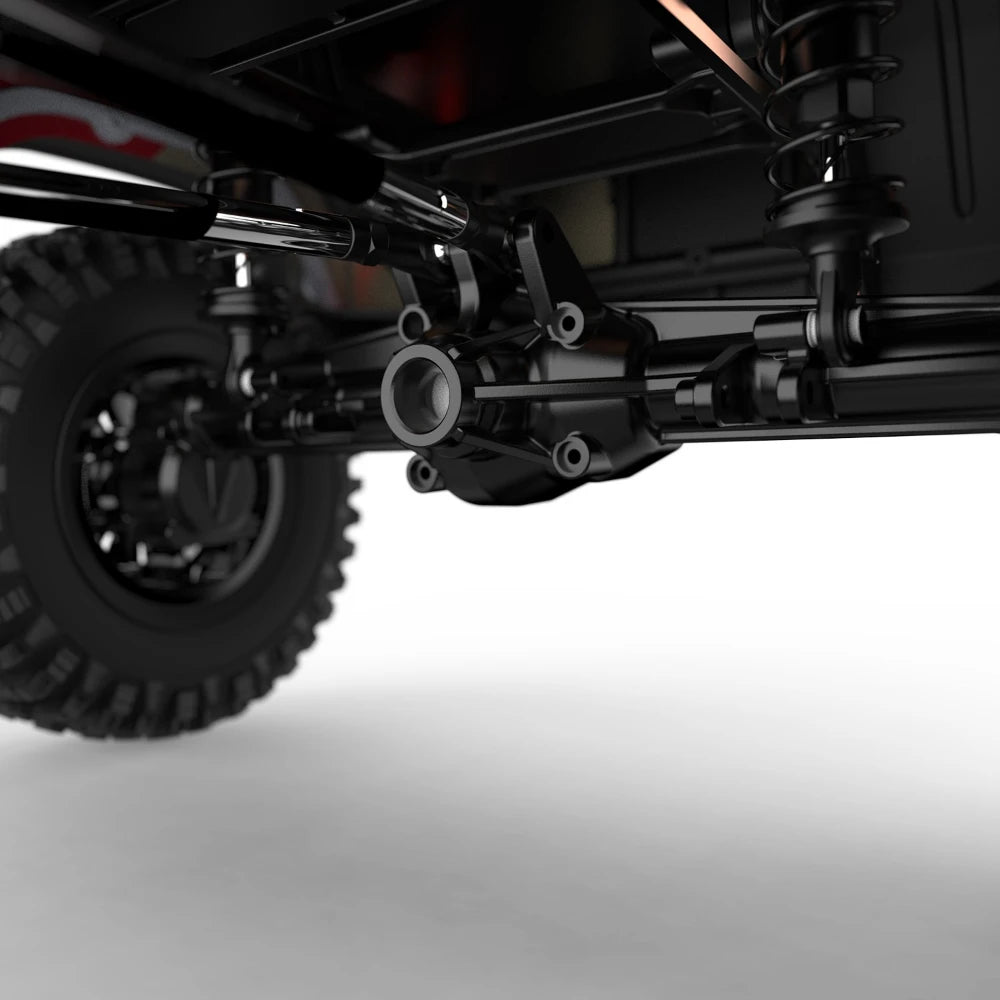 Rlaarlo MK07/JK07 Pro Metal Upgraded Parts Aluminum Alloy Front and Rear Axle Housing Black