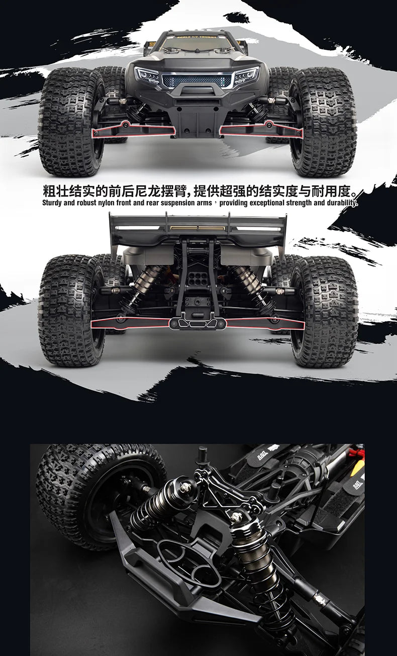 YIKONG YK9071 PRO RC Car 1:7 YT7 PRO 4WD Brushless rc Car RTR