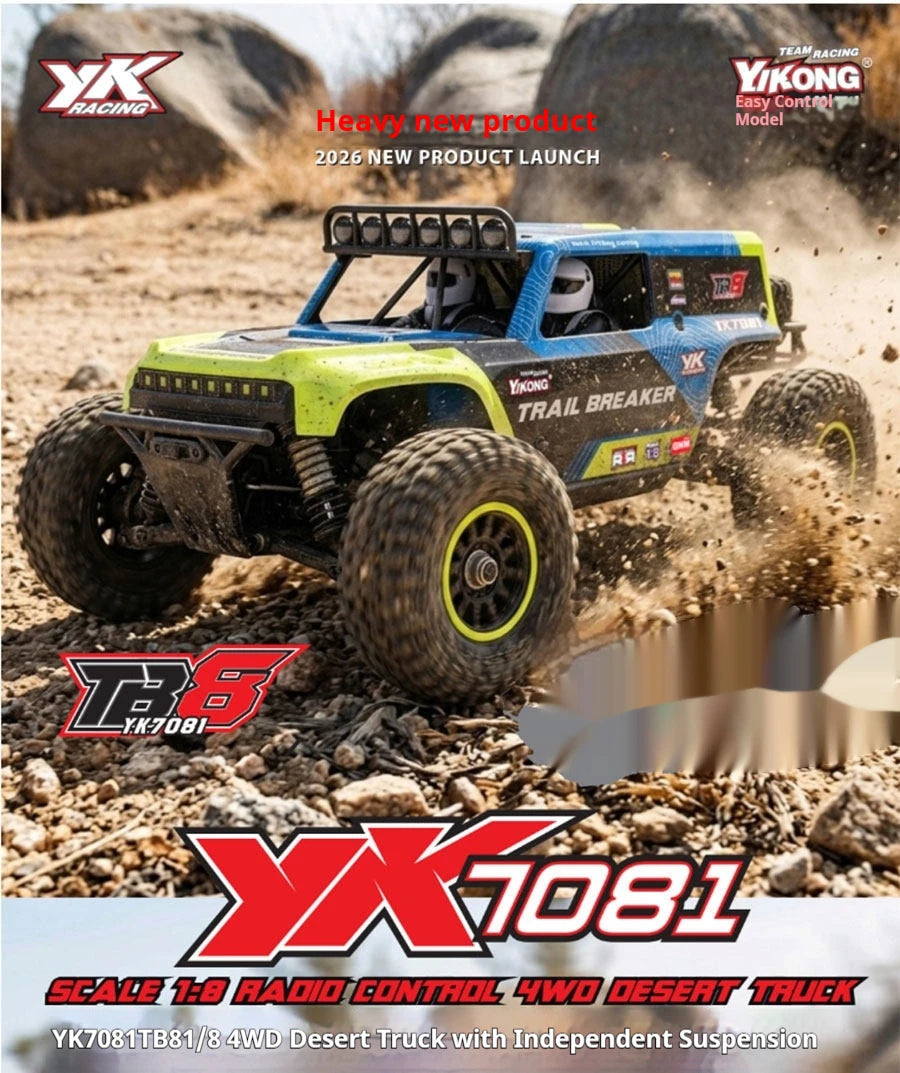 YK 7081 TB8 1/8  4WD Brushless Rc Desert Truck RTR