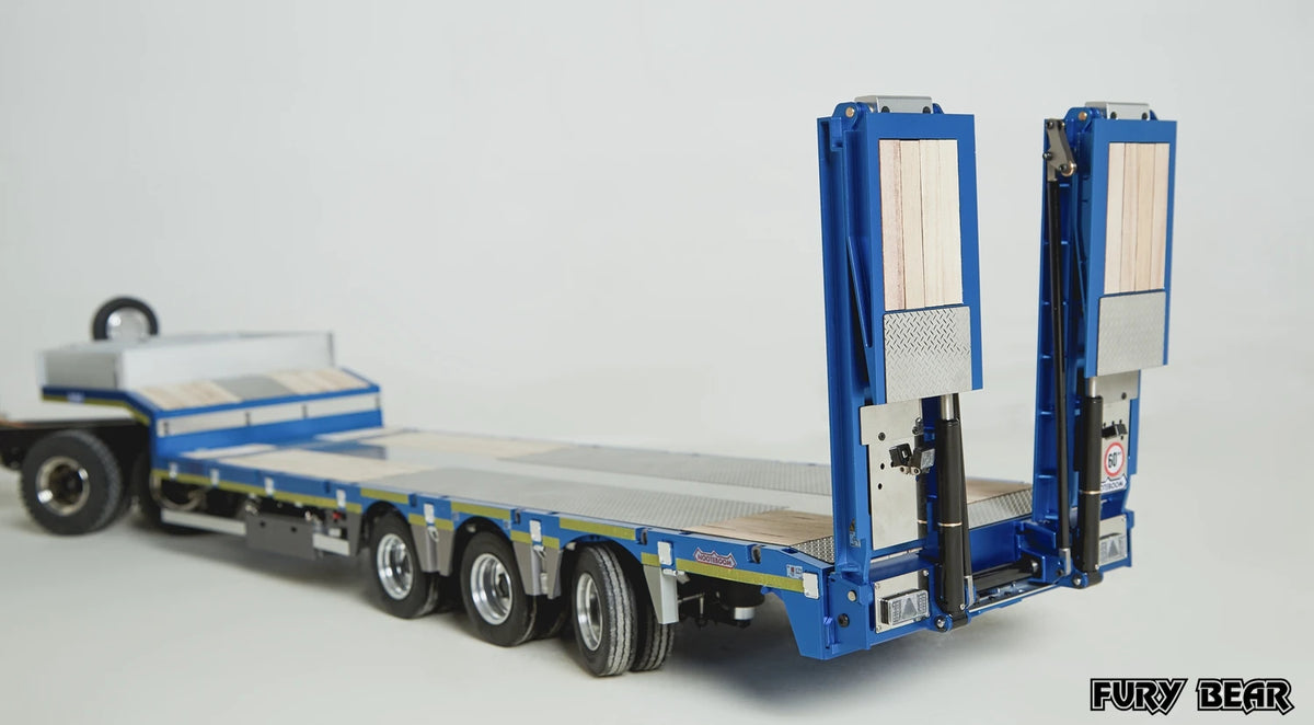 FURY BEAR Nooxion 1/14 OSDS 48-03 Series Engineering 3-axle Trailer Model