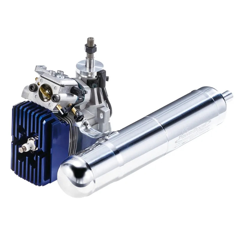 OS Engines GT15HZ II 15cc 2-Stroke Gas Version Engine with PowerBoost Pipe Muffler for 700 91 Class RC Helicopter Petrol Engine