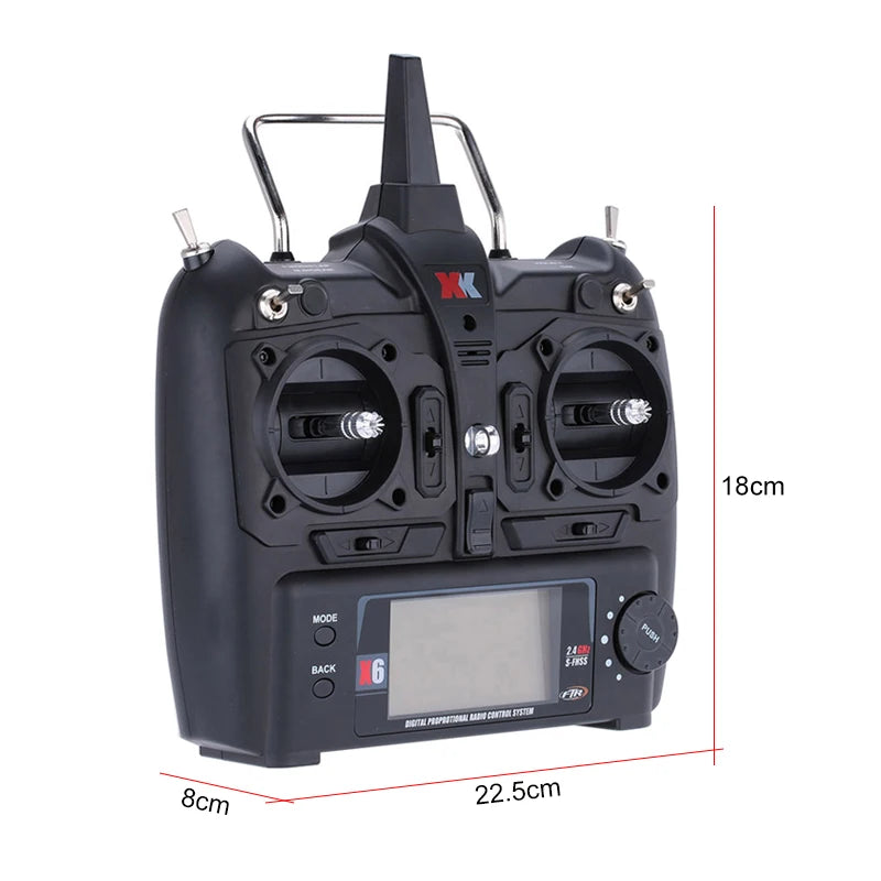 XK X6 Transmitter Radio XK K120 K110 K123 K124 X350 K130 K110S Helicopter Fixed Wing Aircraft Transmitter