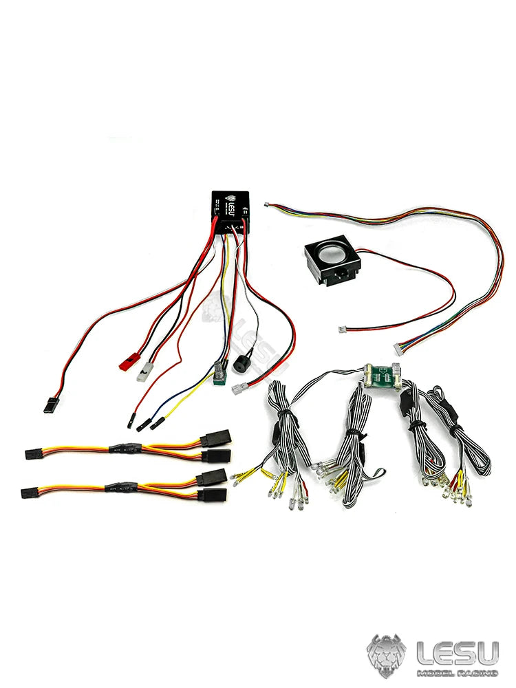 LESU Integrated Light Group Sound Group Assembly CNC Shell for 1/14 Tamiya Rc Truck DIY EL-007