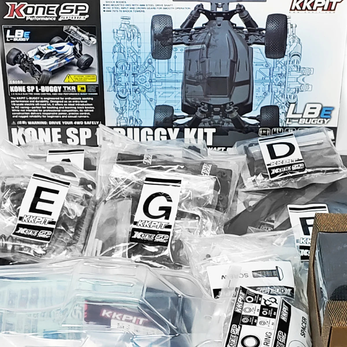 KKPIT 1/8 KONE SP LBE L-BUGGY Electric RC Buggy 330mm Wheelbase KIT