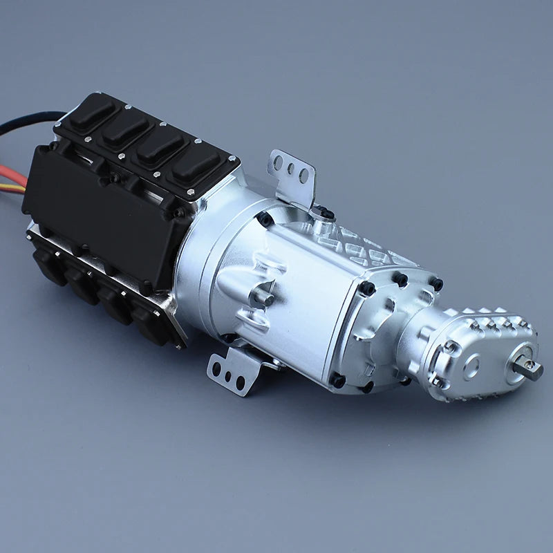 1/14 RC Truck Metal 2 Speed Gearbox with Transfer Case for Tamiya SCANIA 770S VOLVO 56360 FH16 ACTROS MAN TGX RC TRACTOR