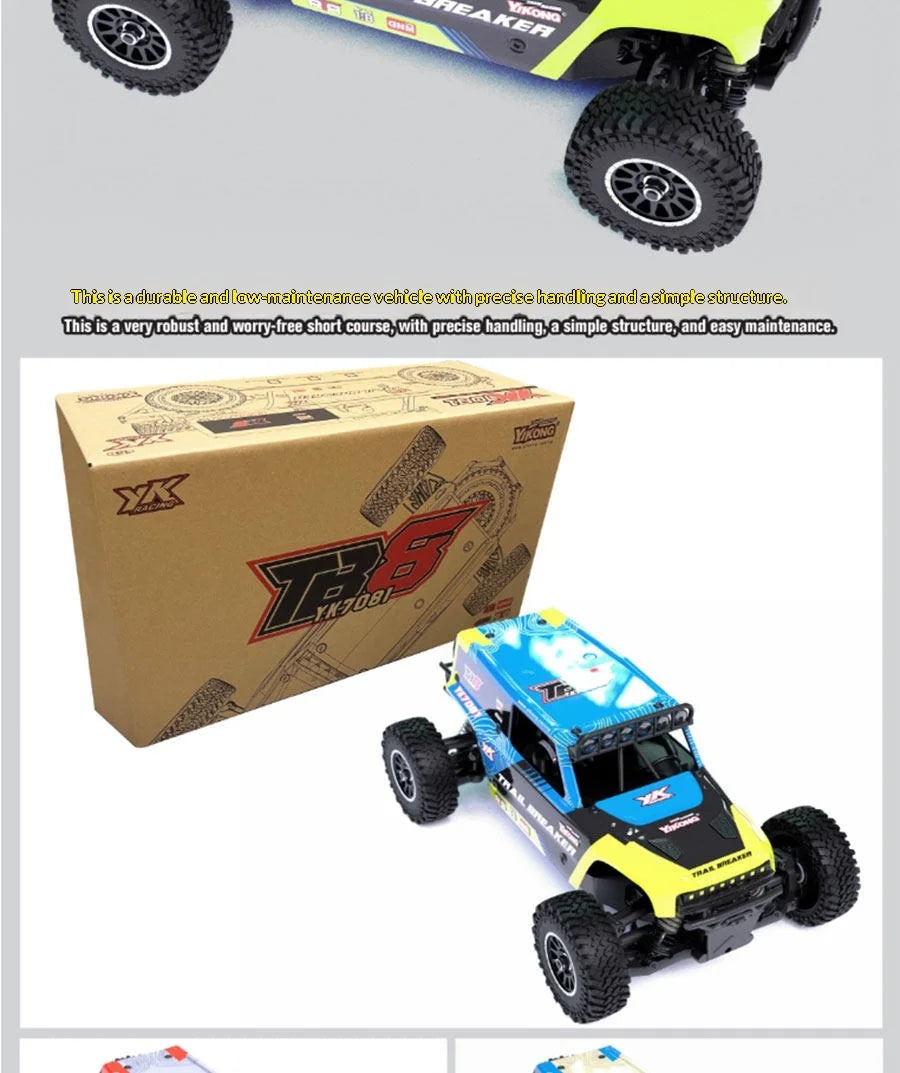 YK 7081 TB8 1/8  4WD Brushless Rc Desert Truck RTR