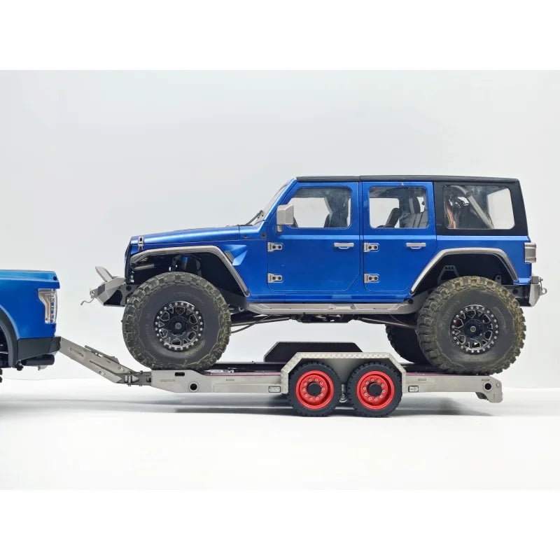 JDMODEL JDM-228 Metal Flatbed Trailer  Adjustable Towed for 1/10 RC Remote Control Car