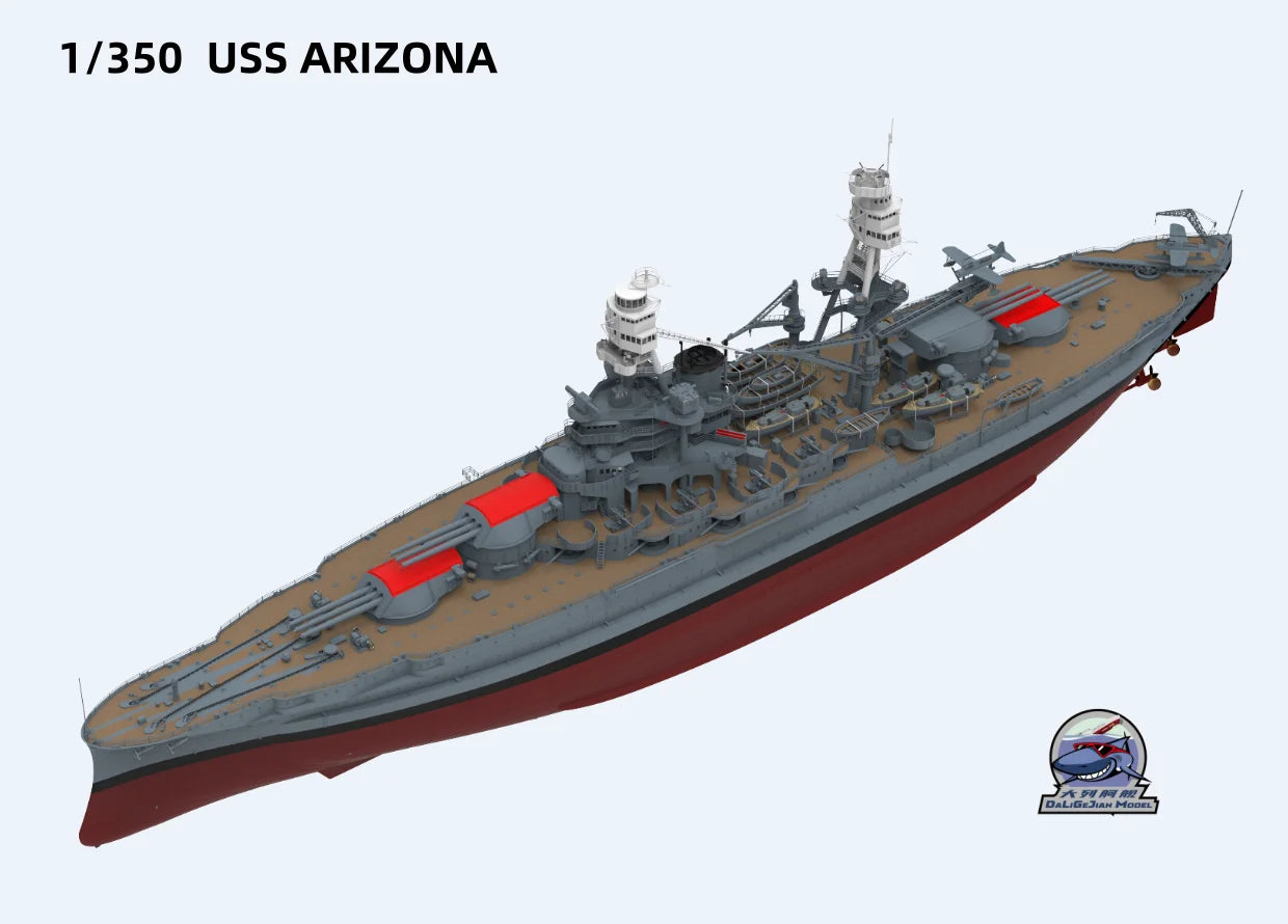 CY MODEL CY102 1/350  USS ARIZONA BB-39 Battle Ship Assembly Model Kit