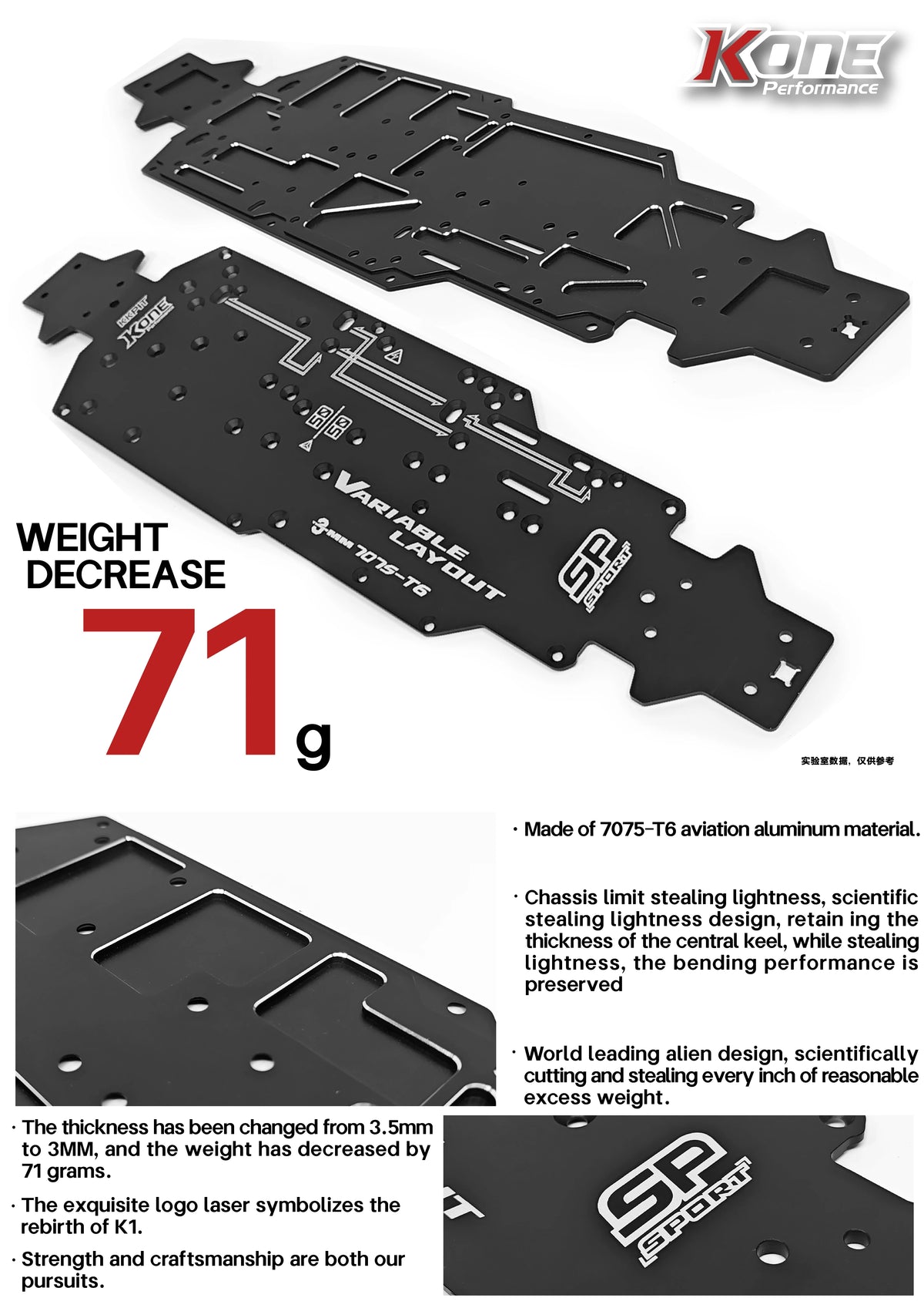 KKPIT 1/8 KONE SP LBE L-BUGGY Electric RC Buggy 330mm Wheelbase KIT