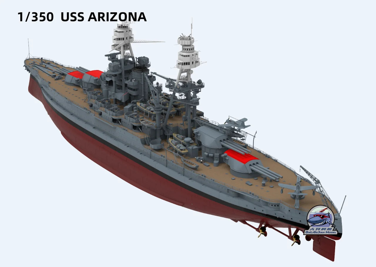 CY MODEL CY102 1/350  USS ARIZONA BB-39 Battle Ship Assembly Model Kit