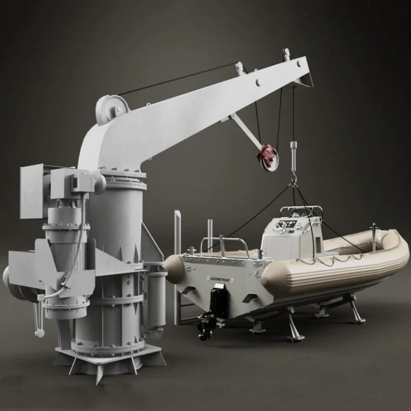 1/50 1/35 3d Resin Printing Ship Model Life Rafts and Cranes Complete Spare Parts