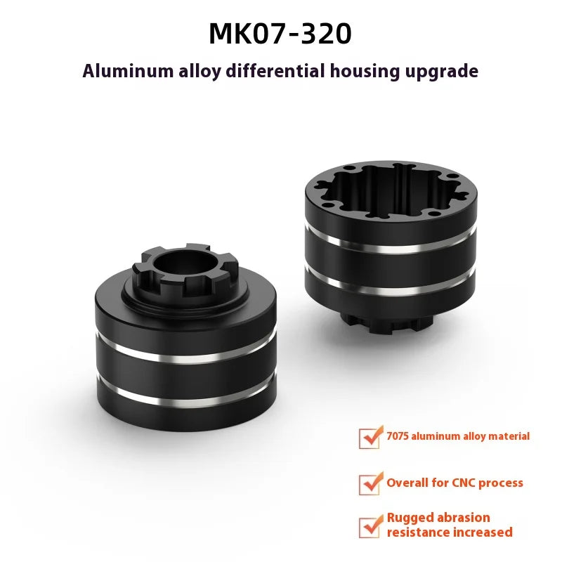 RLAARLO Mk07 Jk07pro Op Part Metal Accessories Armor Weight C Seat Steering Cup Bridge Cover Front Bar Differential Shell