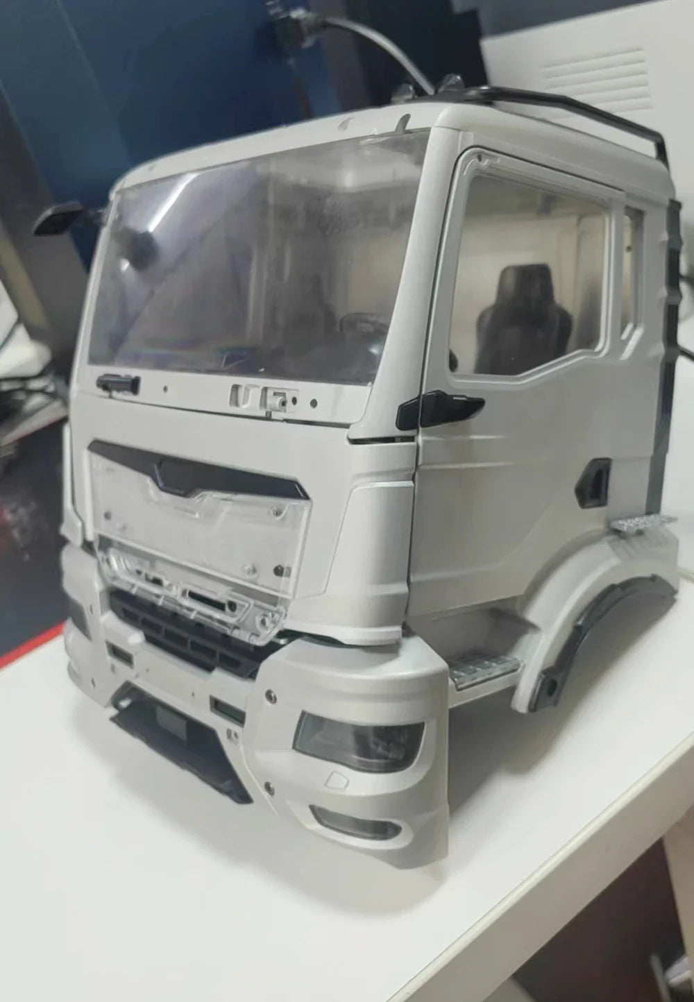 CNC Metal Cab with Interior for  1/14 Tamiya MAN TGX  Rc Dump Truck