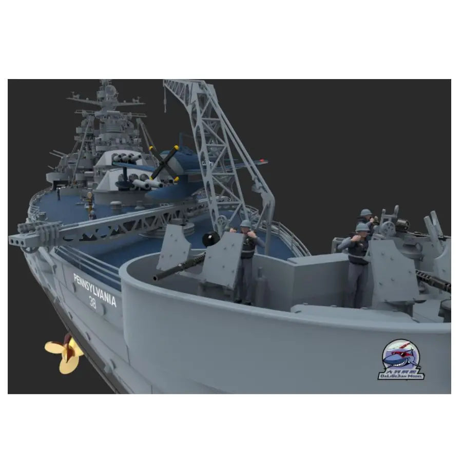 CY MODEL CY103PRO 1/350 USS BB-38 Pennsylvania Professional Version w/soldier Battleship MODEL KIT