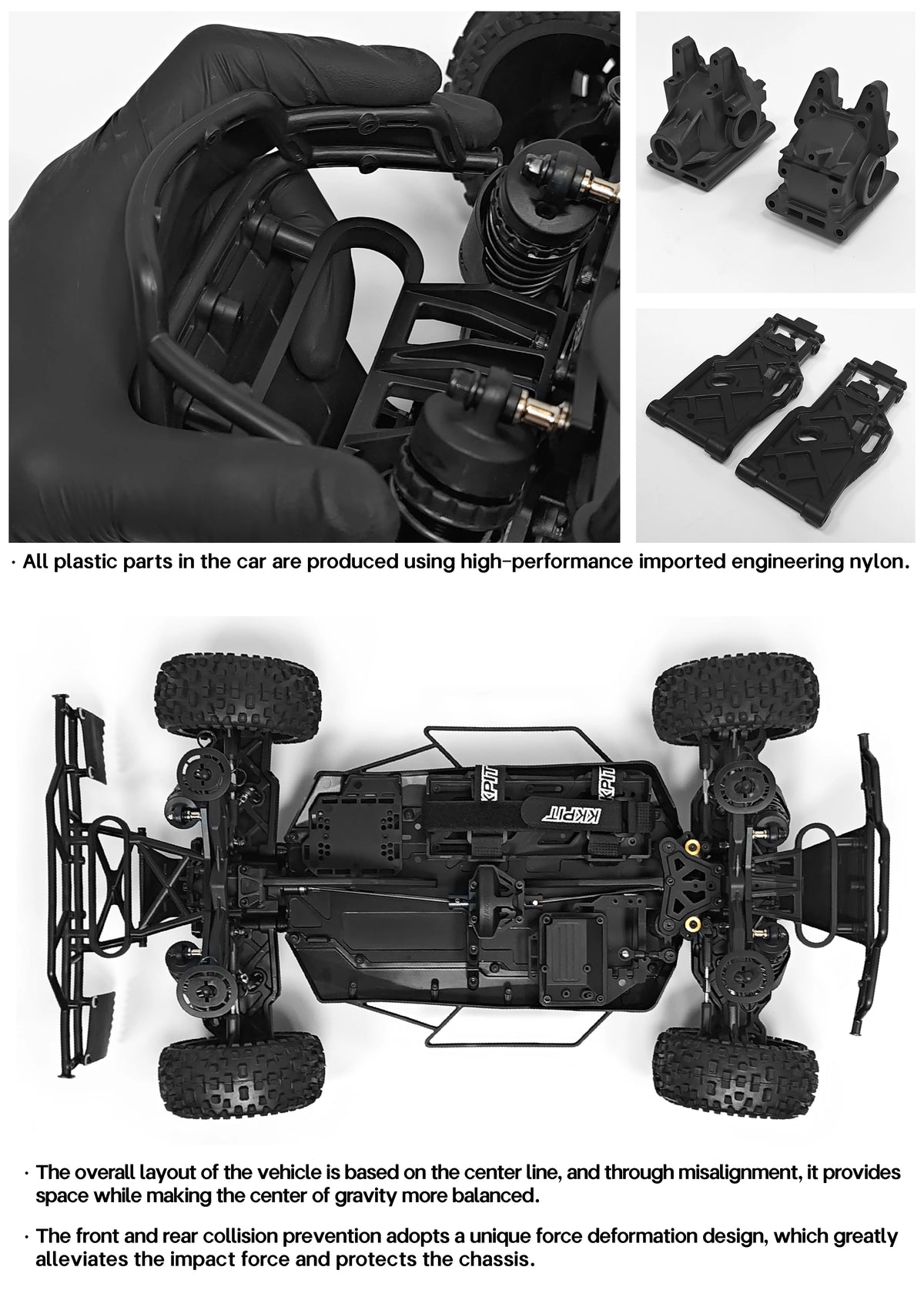 KKPIT 1/8 KONE SP LBE L-BUGGY Electric RC Buggy 330mm Wheelbase KIT