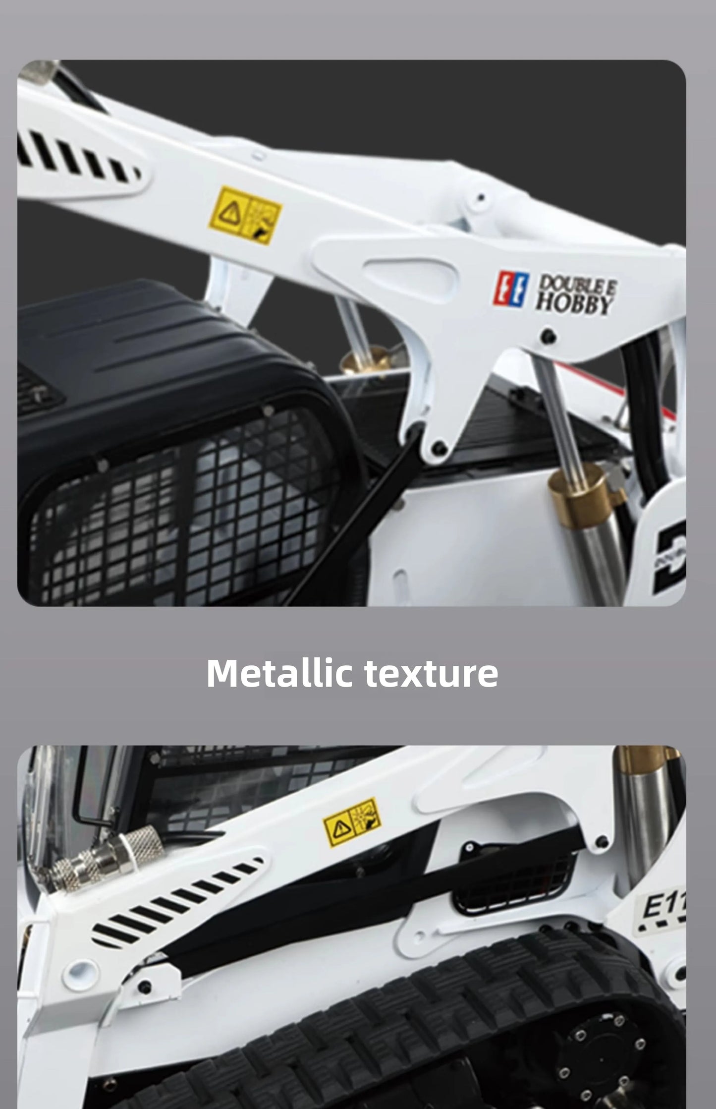 DOUBLE E E119  1/14 RC Hydraulic Tracked Bobcat Engineering Vehicle Skid Loader RTR