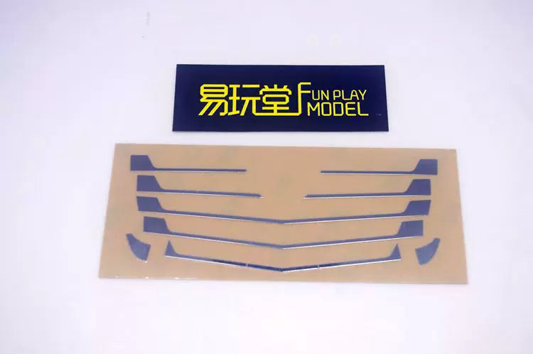 KAYA 1/14 TAMIYA RC TRACTOR 3363 1851 Intake hood metal sticker