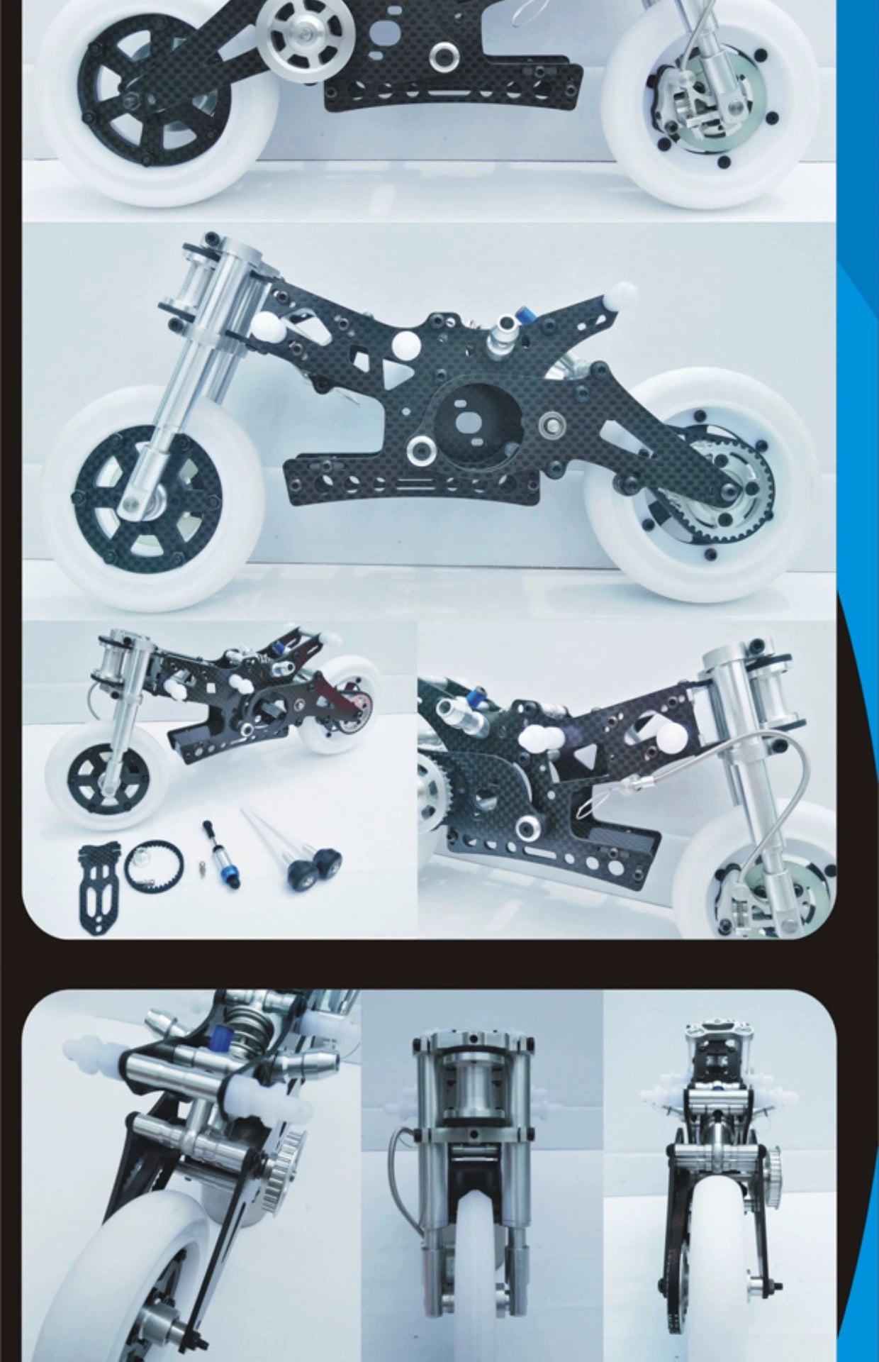 FIJON FJ918 1/8 RC Motorcycle Carbon Fiber Frame