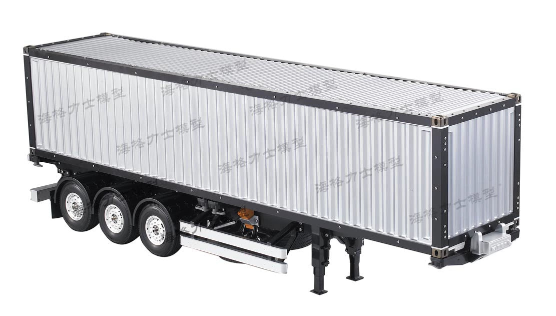 HERCULES 1/14 40ft Container Truck Frame Chassis with Plastic Container KIT HH-140405
