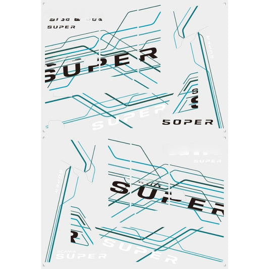 1/14 TAMIYA SCANIA 770s 56368 36379 RC TRACTOR TOY Coating UV Sticker KUS012