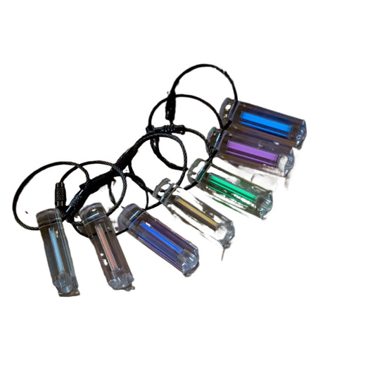 3X25mm Transparent Keychain Tritium Trachea Self-luminous for 25 Years