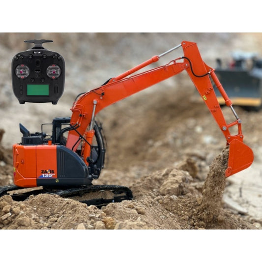 SFROG 1/14 ZAXIS ZX135US LITE Basic RC Hydraulic Metal Excavator WITH SOUND LIGHT RTR
