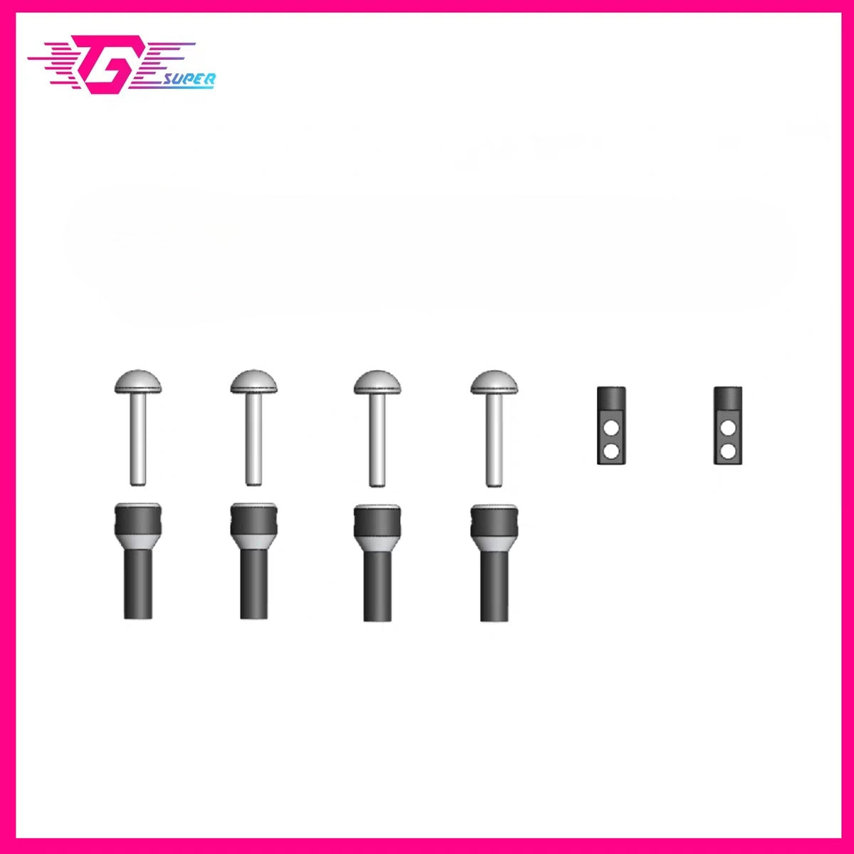TG SUPER RWD 1/24 RC DRIFT CAR Front and Rear Magnetic Car Shell Column Kit