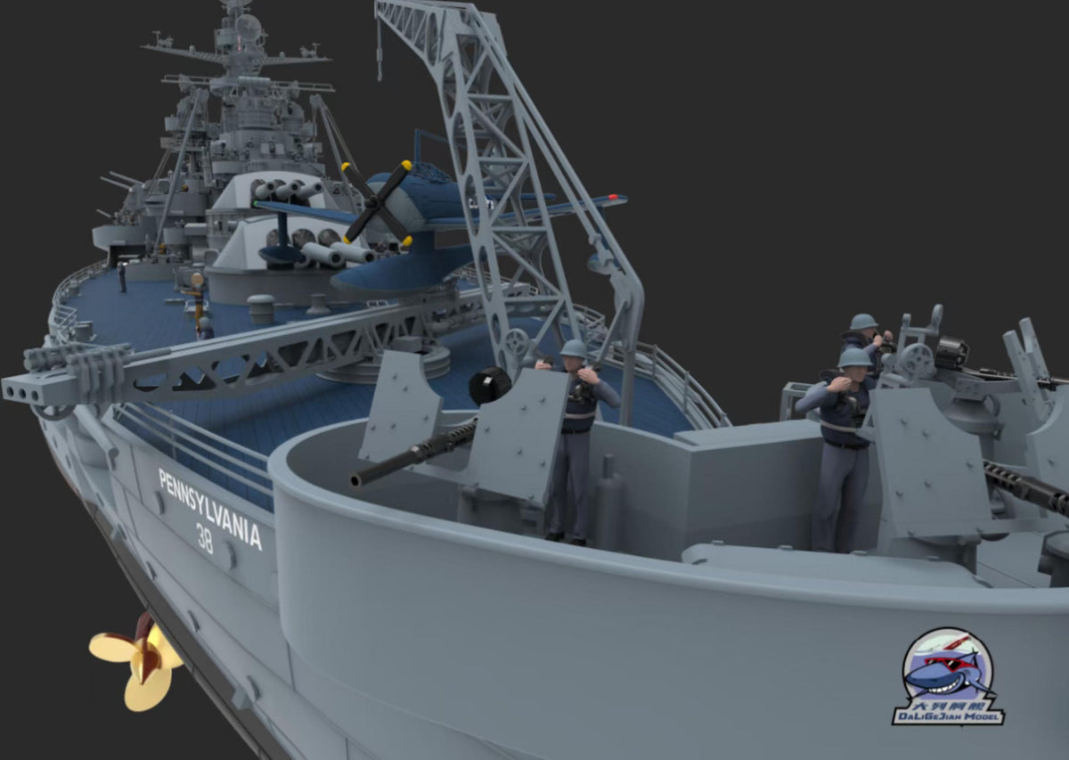 CY MODEL CY103PRO 1/350 USS BB-38 Pennsylvania Professional Version w/soldier Battleship MODEL KIT