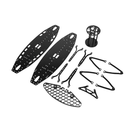 WEIRC AWESOMATIX A800R 1/10 rc Electric Touring Car Carbon Fiber Accessories Metal baseplate op parts