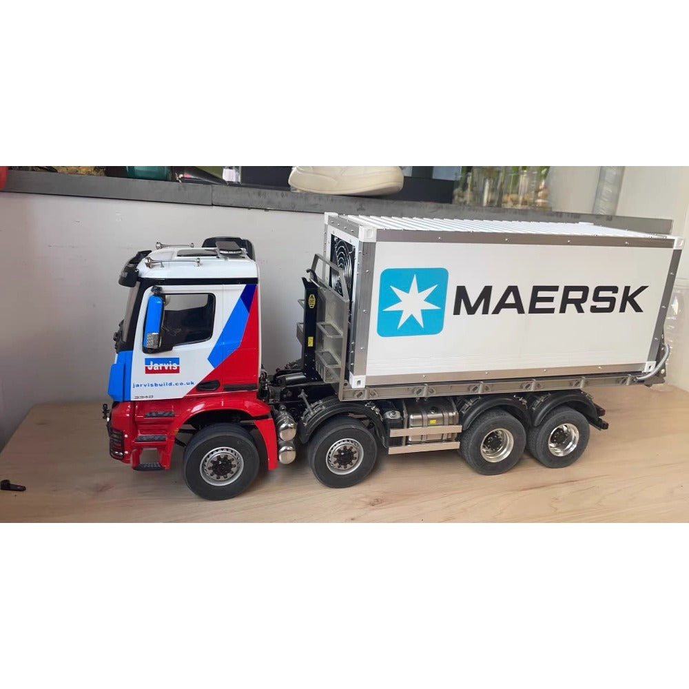 1/14 TAMIYA RC TRACTOR 3D Printed 20ft Plastic Truck Refrigerated Container Model DC12V
