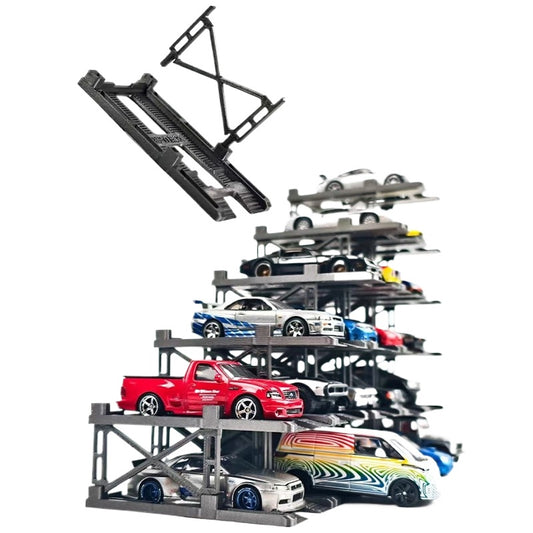 1:64 Alloy Car Model 3D Printing Three-dimensional Car Parking Location with Transparent Display Box