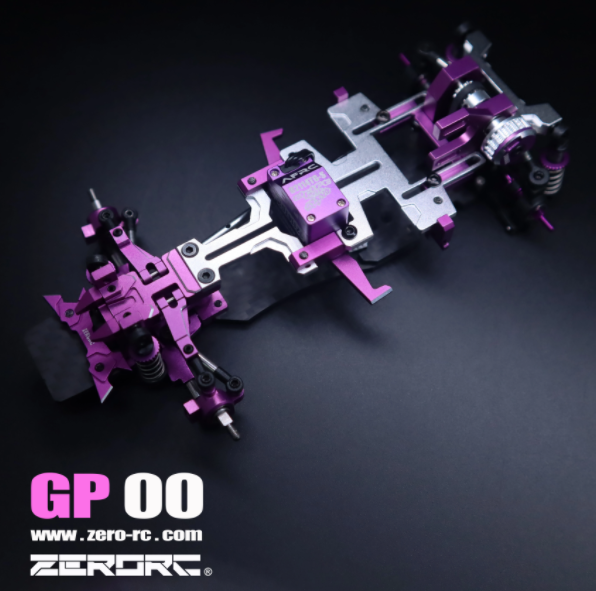 ZERORC GP00 RWD 1/24 1/28 RC DRIFT CAR METAL FRAME KIT
