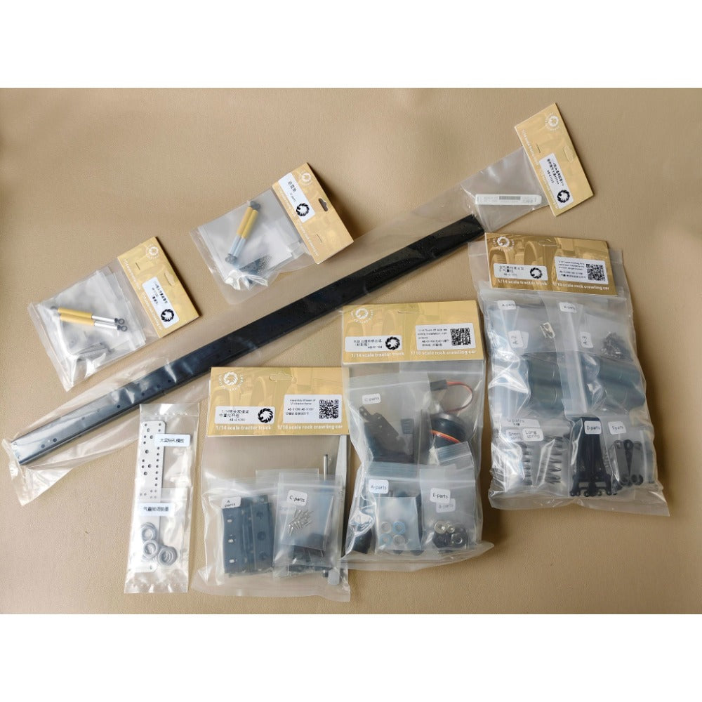 ABOVEBOARD HOBBY 1/14 Tamiya Rc Tractor 6X4 SCANIA Actros Volvo Electric Lift Suspension System Beam Combination Kit Assembly