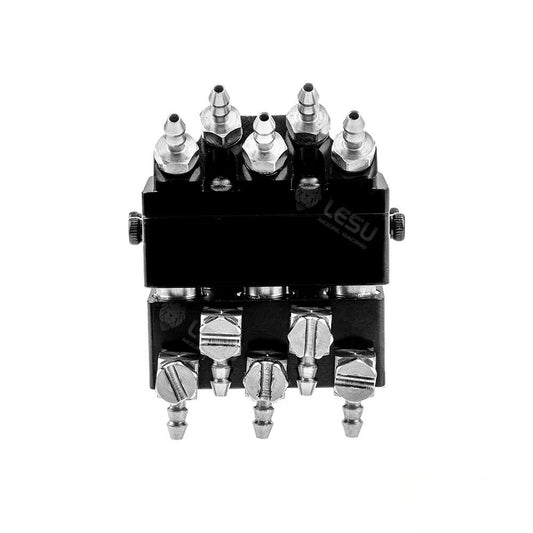 Lesu 1/14 AOUE LR960 Rc Hydraulic 5-way Oil Nozzle Quick Change Coupler  Y-1560 Y-1560-A Y-1560-B