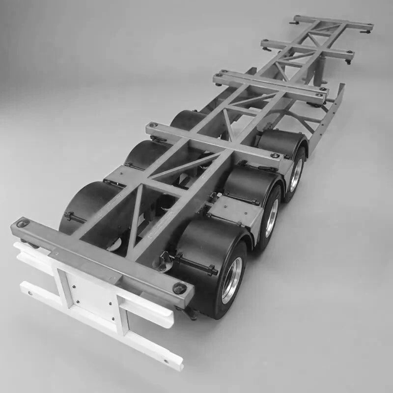 JXMODEL Double Semi-trailer for 1/14 Tamiya Rc Trailer Scania 770S MAN Actros 3363 Volvo