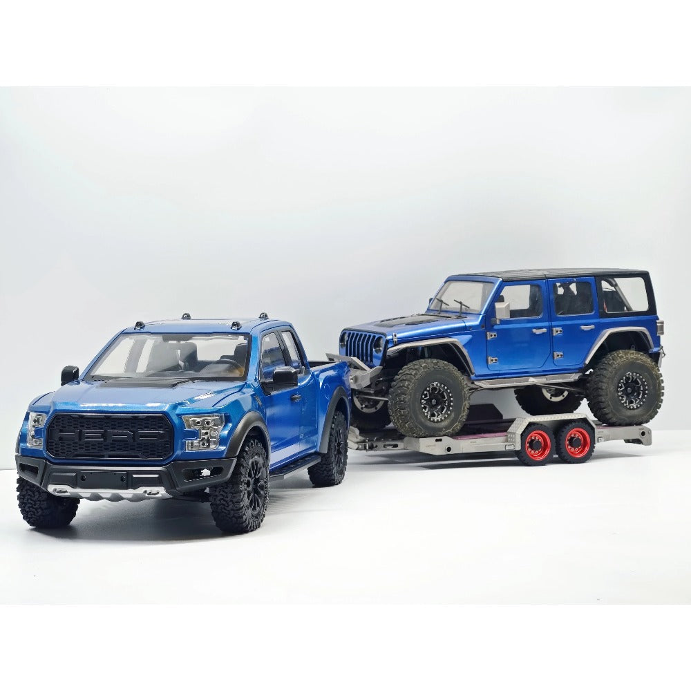 JDMODEL JDM-228 Metal Flatbed Trailer  Adjustable Towed for 1/10 RC Remote Control Car