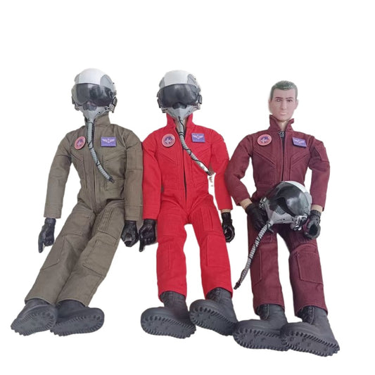 1/6 Fullbody Jet Pilots with Helmet for RC Airplane Pilot Figure Model