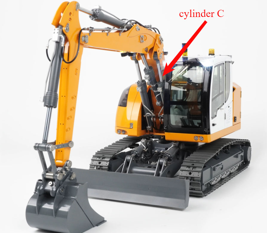 CUT 914/920 1/14 RC Hydraulic Excavator OP Original Parts Hydraulic Cylinder Lithium Battery Bucket Track Drive Wheel Collection